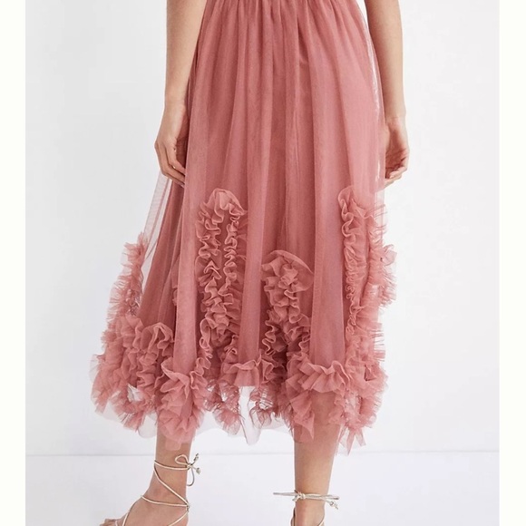 - Anthropologie Felicity Tulle Midi Skirt size small   new without tags - Picture 6 of 10